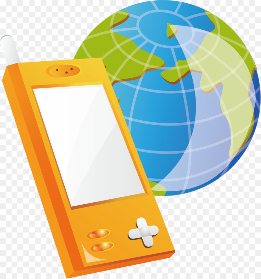 Handy, Mobiles Gerät, Telefon - Handy-und globe-material-Bild
