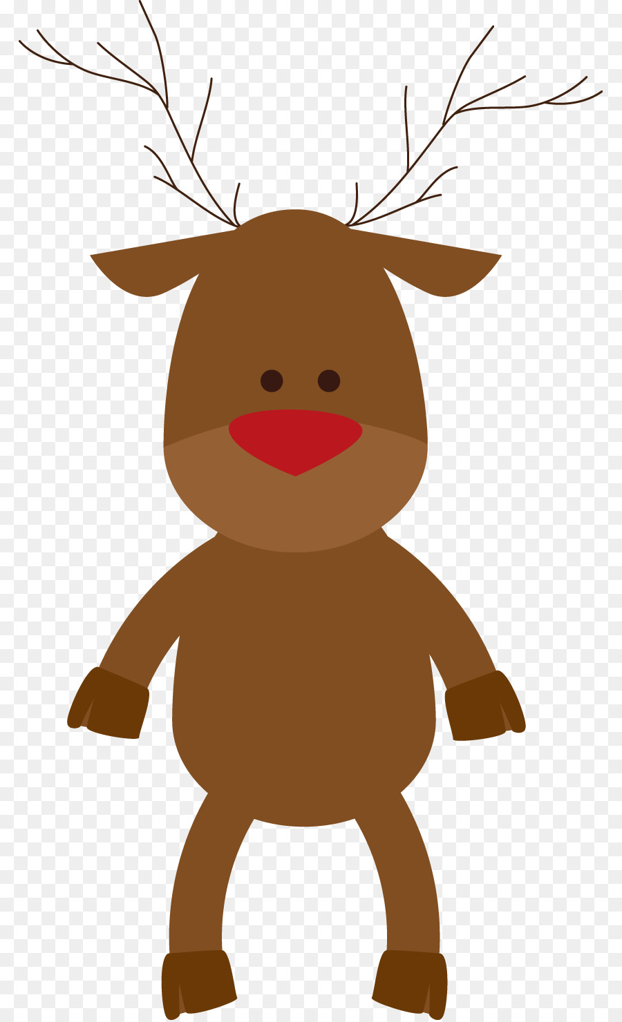 Le renne di Babbo Natale Clip art - Vector design creativo di Natale cervi FIG.