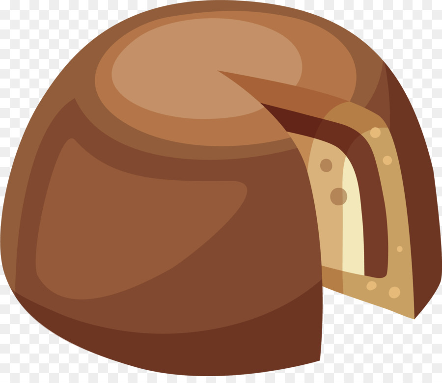 Tartufo al cioccolato Caramella Caramelle e Praline - Dipinto a mano Marrone Cioccolato
