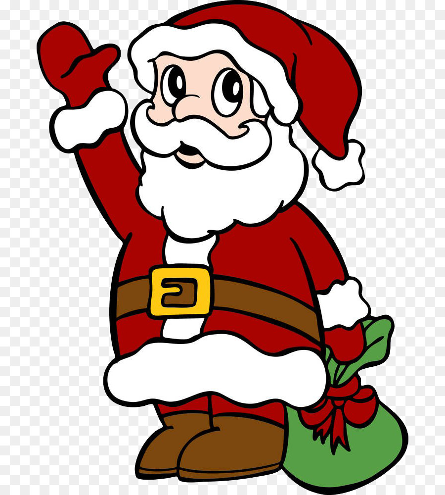Santa Claus miễn phí tiền bản Quyền Clip nghệ thuật - Ông già Noel mang túi