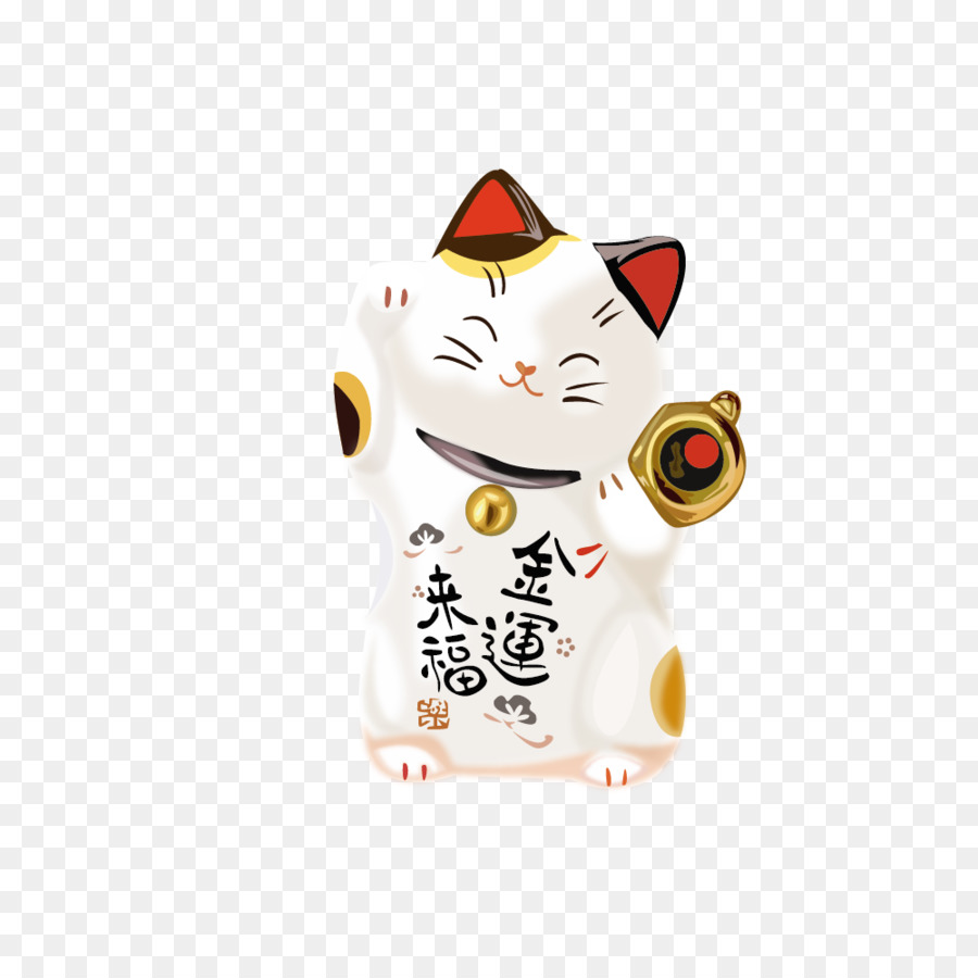Mèo tạo hồ cá biển may Mắn Sticker Nền - Véc tơ thực tế thời trang để Jinyun Fu Mèo May mắn