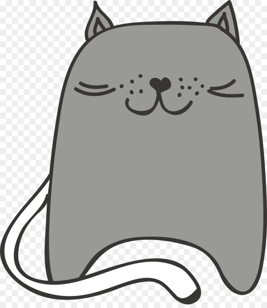 Schnurrhaare-Katze Hello Kitty-Cartoon-Clip-art - Einfache cartoon-Katze