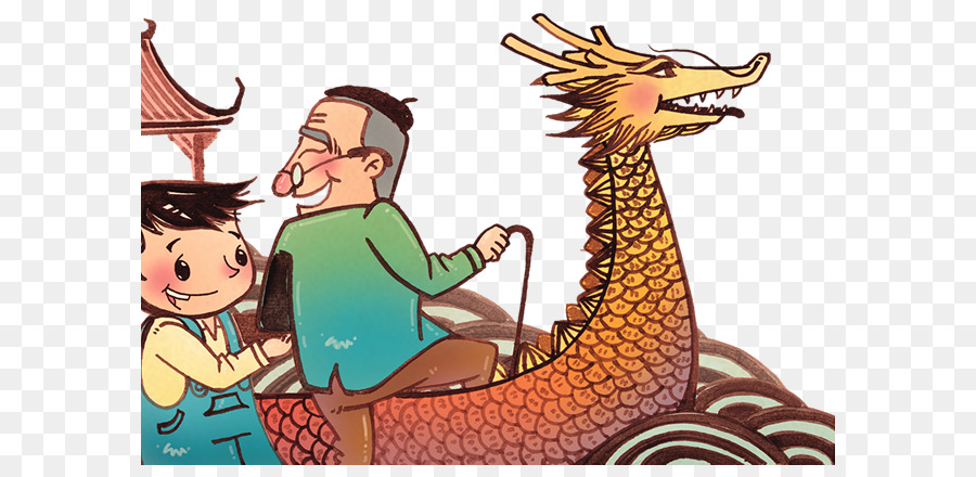 Cartone animato di Dragon boat, Illustrazione - Popolare Bambini