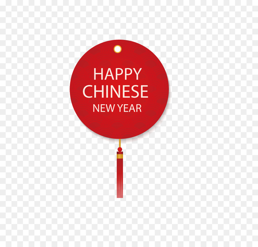 Nuovo Anno Cinese Lanterna - Vettore Cinese Tag