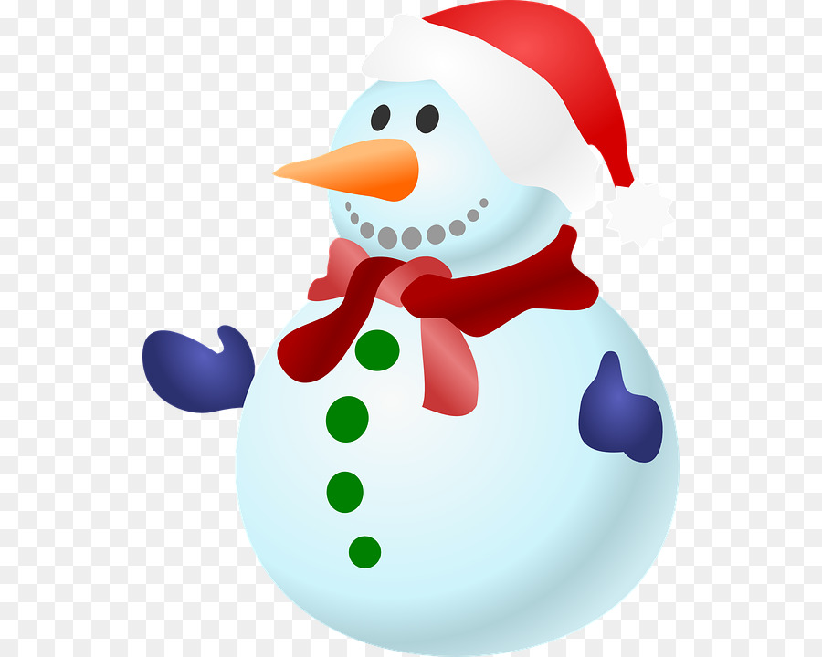 Babbo Natale, cartolina di Natale biglietto di Auguri, Clip art - Pupazzo di neve con cappelli di Natale