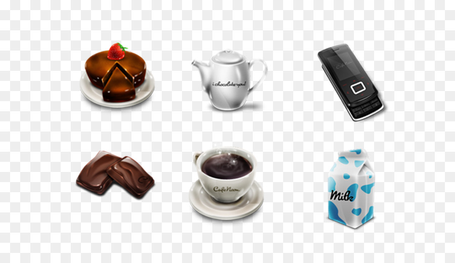 Kaffee Download Symbol - Kaffee und Milch PNG-Symbol