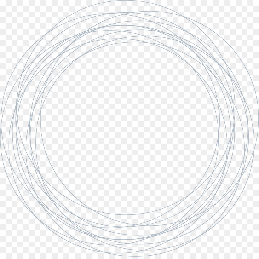 Kreis Draht - Von Hand bemalt, Grau Kreis