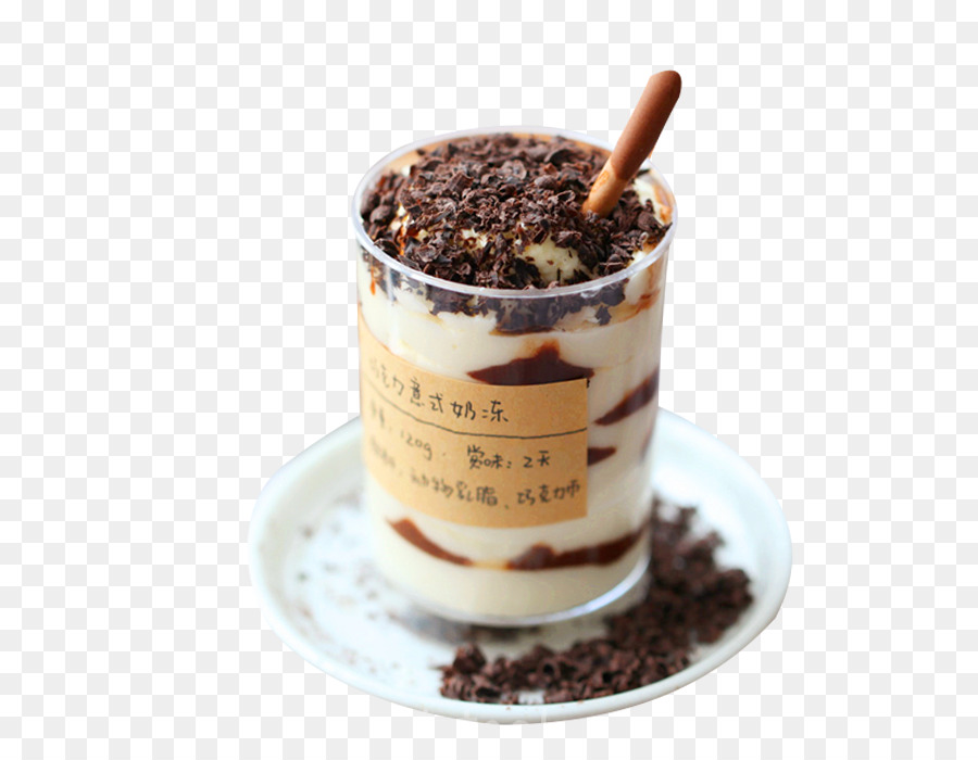 Tee Serradura Tasse Pudding - Schokoladen-Verkostung Holz-Häcksel-Cup