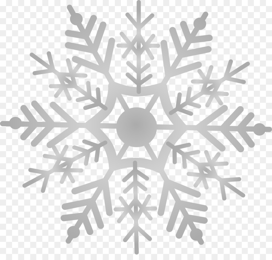 Fiocco di neve Free Clip art - Grigio di neve fresca
