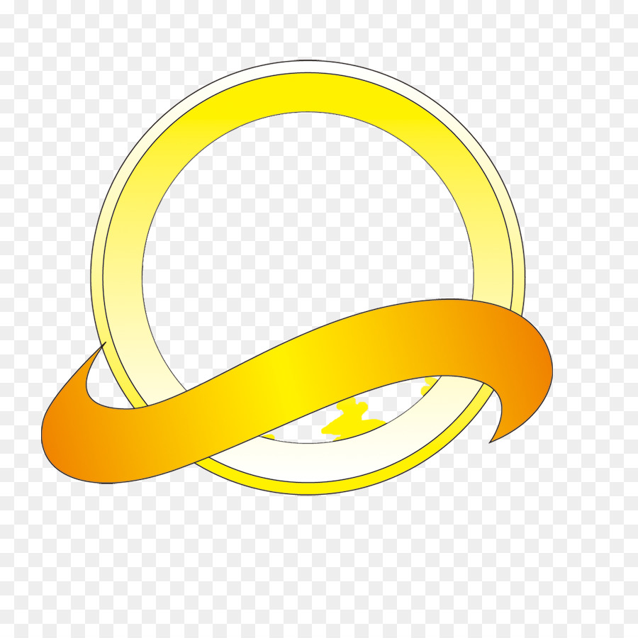 Giallo Materiale Font - Nastro anello di elementi