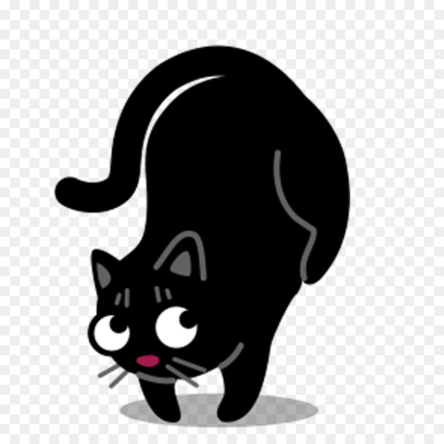 Katze Kätzchen ICO Symbol - Black cat Muster