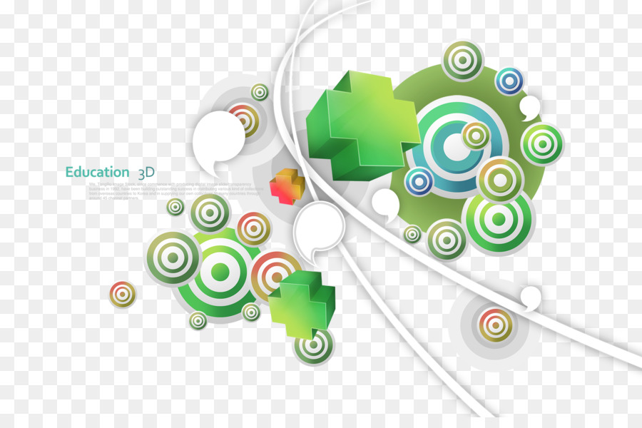 3D, computer grafica, Illustrazione - Verde 3d motivi decorativi materiale