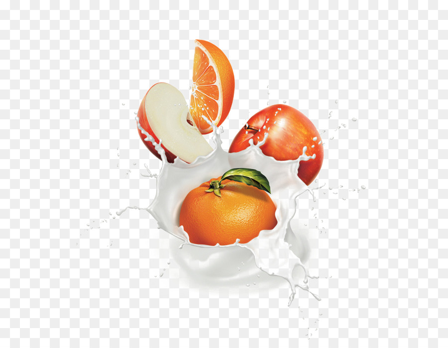 Clementine Milch Mandarin orange Tangerine - Weiße Milch Spritzen kostenlos material herunterladen