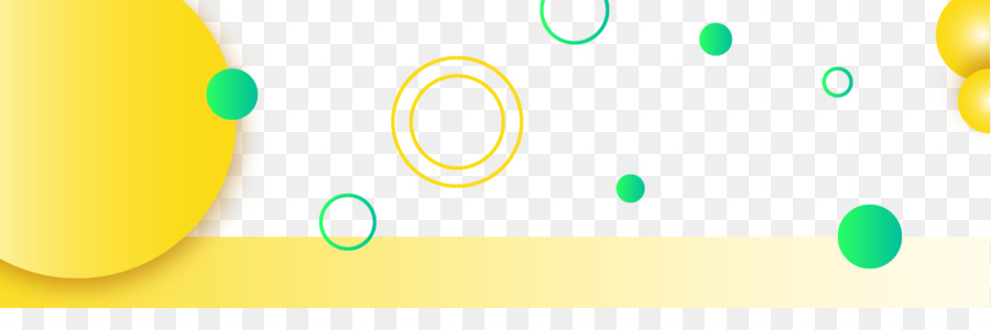 Logo Marke Gelbe Schrift - Geometric dot-Kreise
