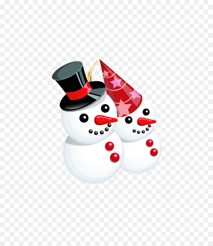 Pupazzo di neve di Natale Clip art - Due persone di neve