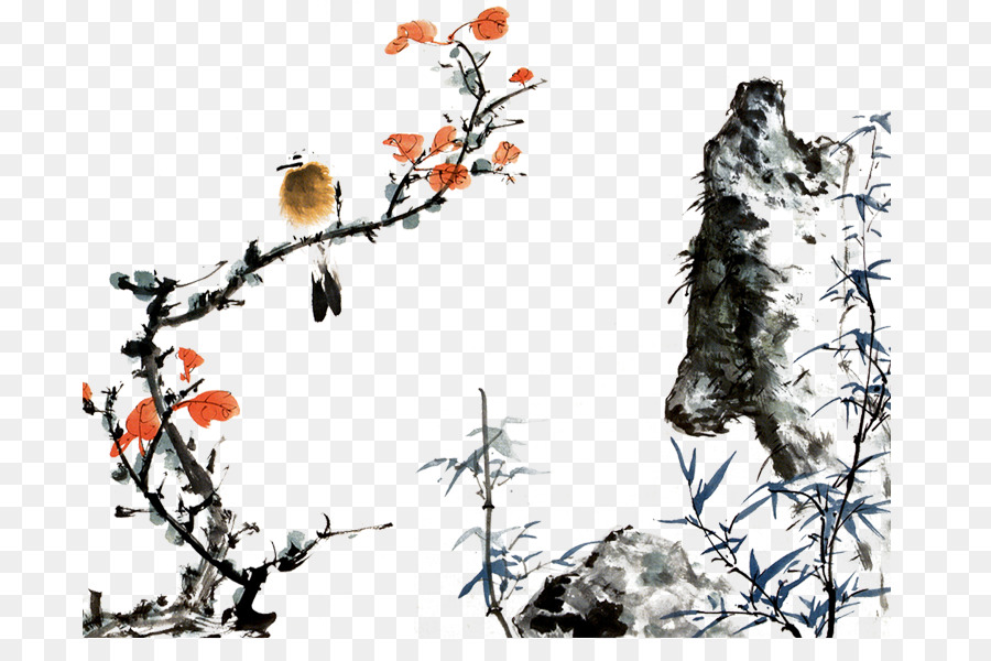 China, Qingming-Festival Chinesisch-Kurs Tinte wash Malerei - Florale Elemente,chinesischen Stil
