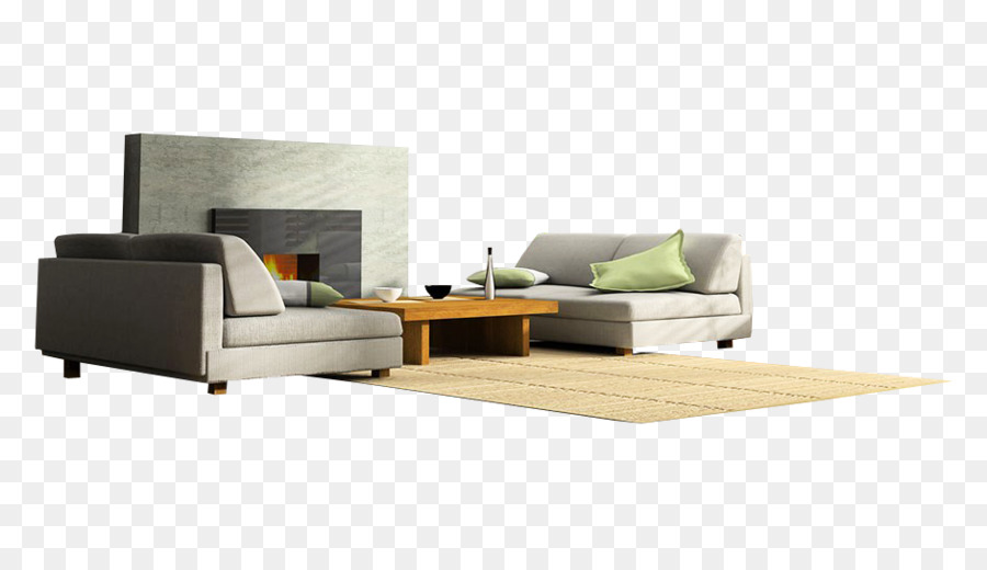Jalousie-Wohnzimmer-Interieur-Design-Dienstleistungen Couch - graues sofa