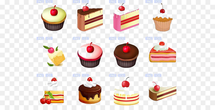 Petit bốn Cupcake Biểu tượng - Bánh Biểu Tượng