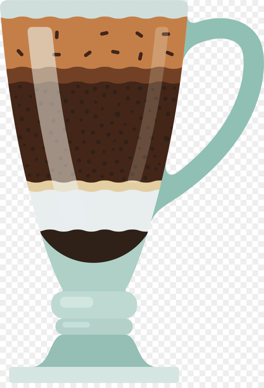 Milch-Kaffee-Tasse Schokolade - Schokolade Tasse-Vektor