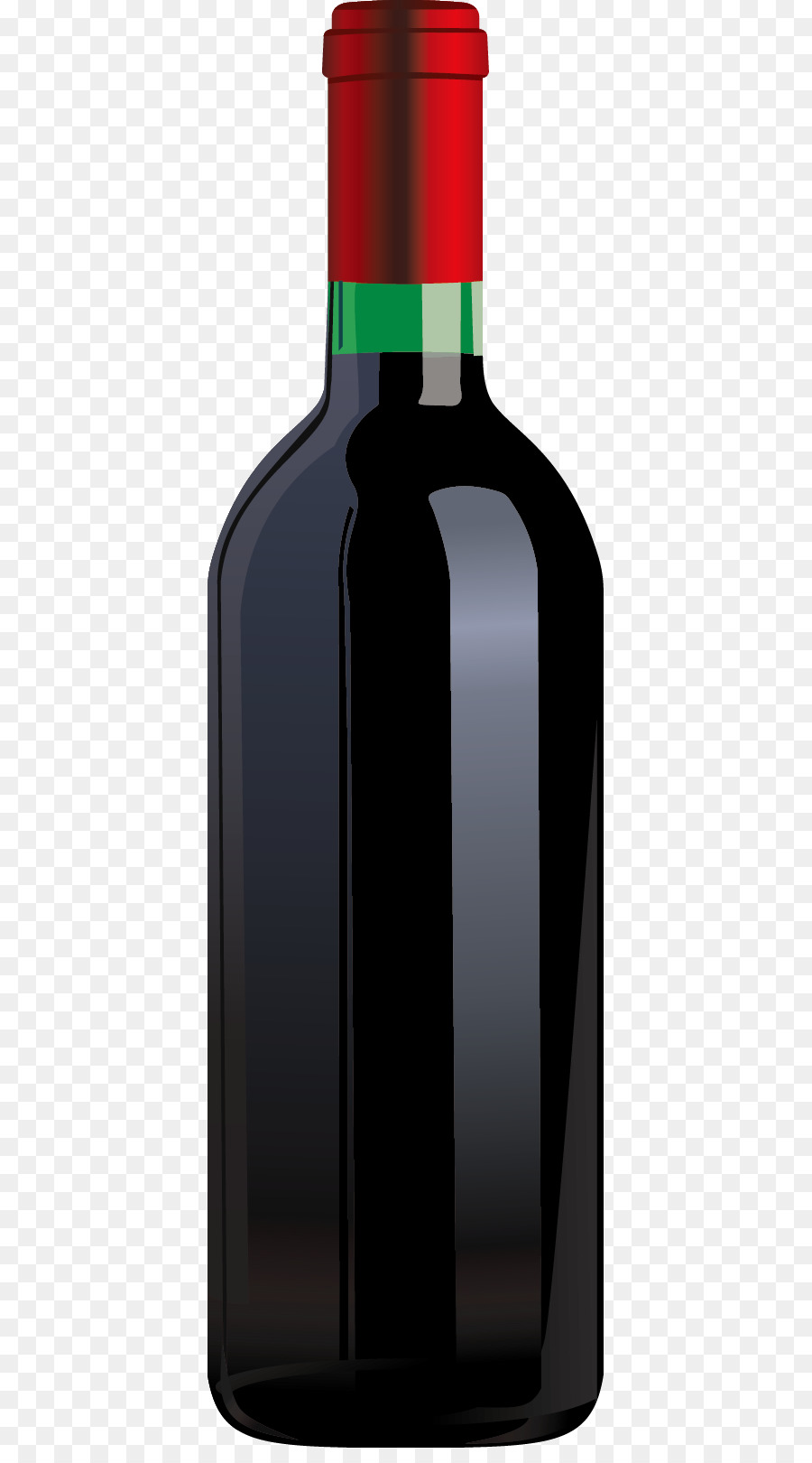 Wein, Likör Glas Flasche - Flasche Dekoration Vektor-material