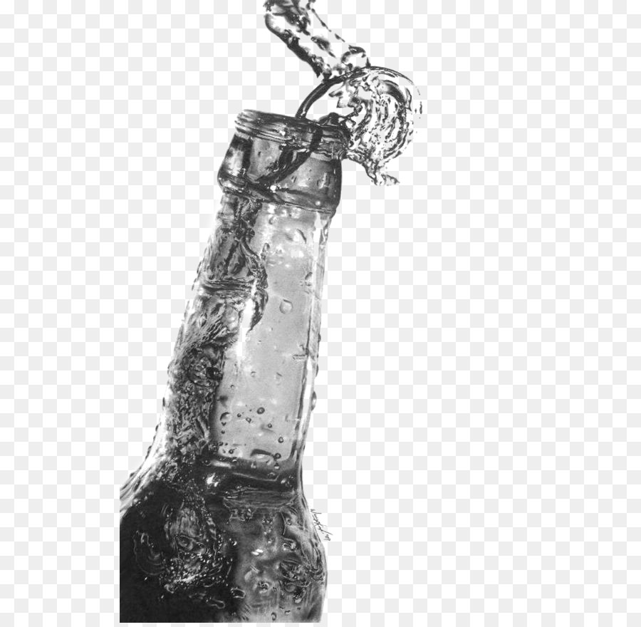 Zeichnung Kunst, Bleistiftzeichnung - Skizze Bier Flaschen