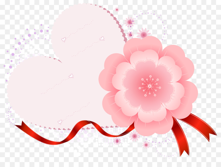 Rosa Adobe Illustrator Download - Blütenblatt Rosa herzförmigen Tag