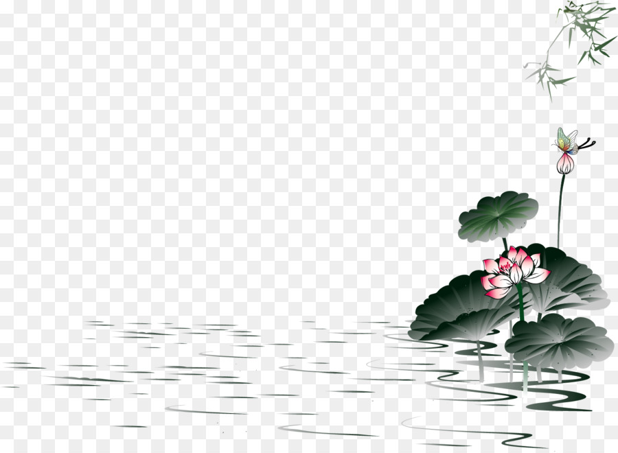 Abbildung - Vektor von hand gezeichnet Tinte lotus