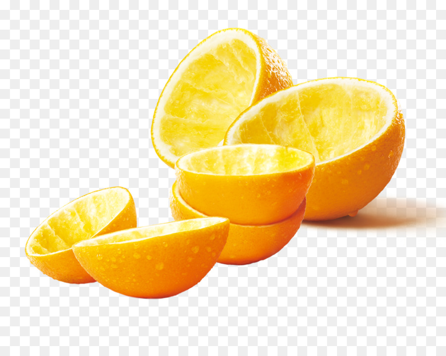 Orange juice, Zitrone - Ausgehöhlten Orangen