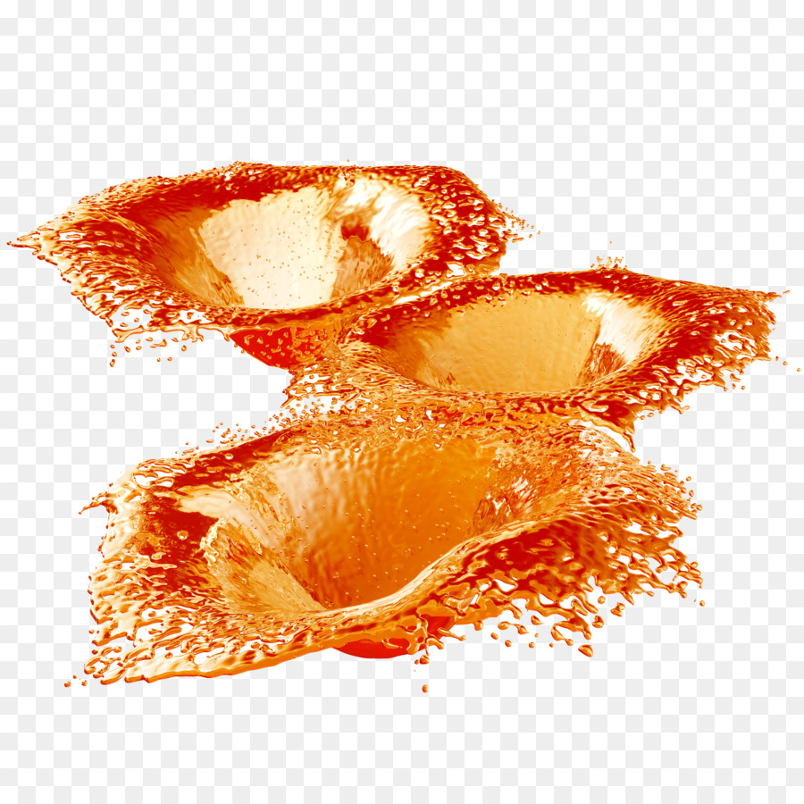 goccia d'acqua - splash arancione