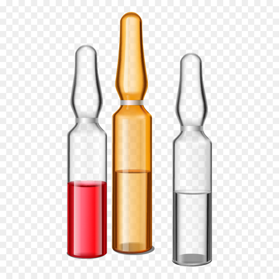 bottiglia di vetro - Cartoon bottiglia di medicina