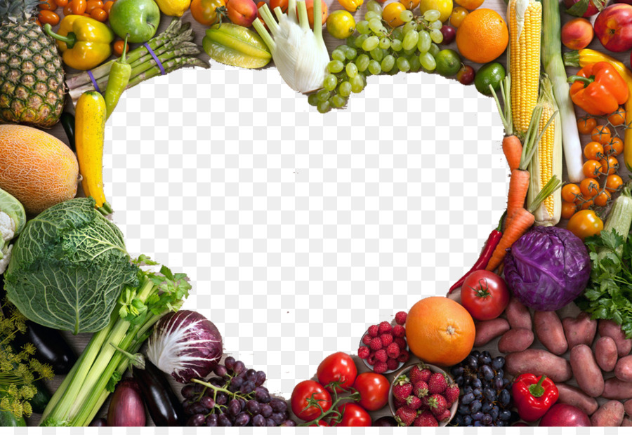 Obst Gesunde Ernährung Herz-Gemüse-Lebensmittel - Ich Liebe alle Arten von Gemüse