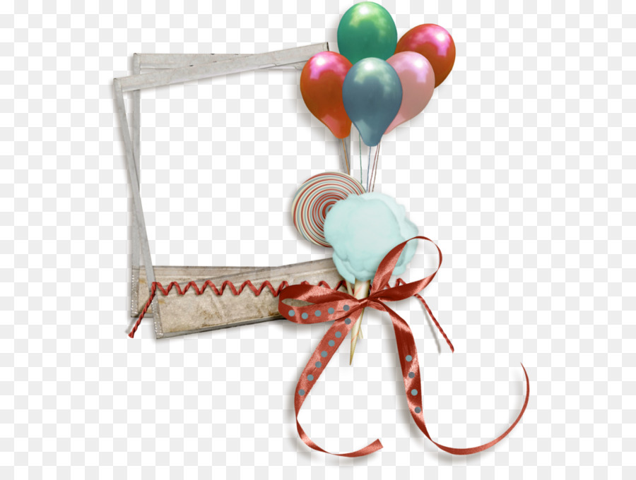 Ballon Geburtstag - Bilderrahmen und Bogen Luftballons
