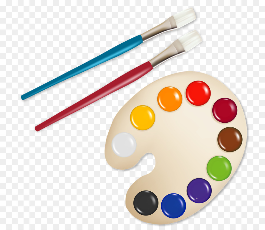 Die Schule versorgt Zeichnung Clip art - Stift und Aquarellfarbe-board