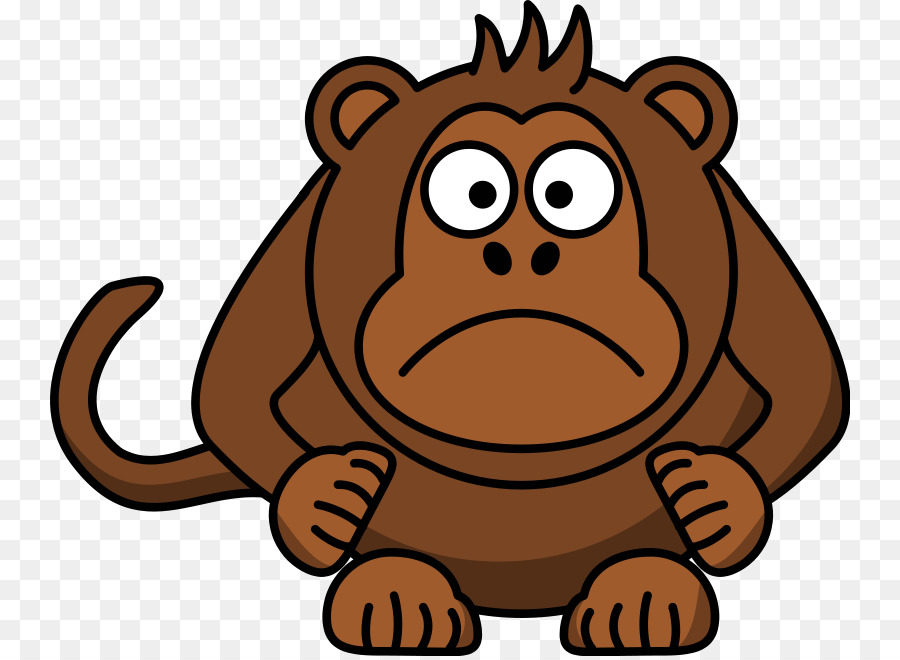 Scimmia Scimpanzé Scimmia Cartone Animato - Turchia Divertente Clipart
