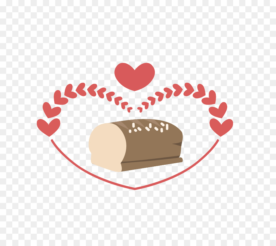 Bäckerei-Logo-Kuchen Backen - Bäckerei-label-Liebe rot Weizen