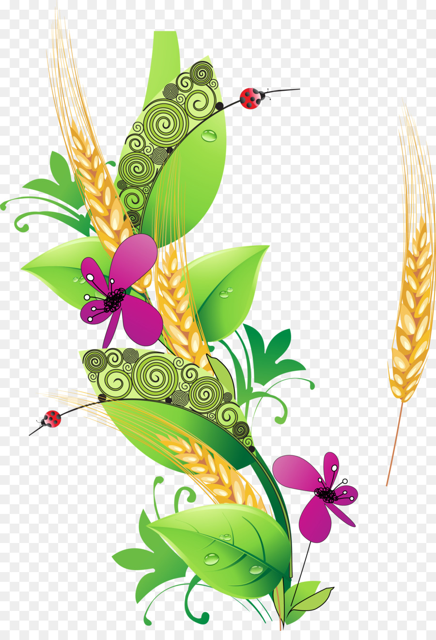 Telugu letteratura Quotazione all'Ingrosso Scarpe-Golden Road Trading Tamil - creative grano decorazione vegetale vettoriale