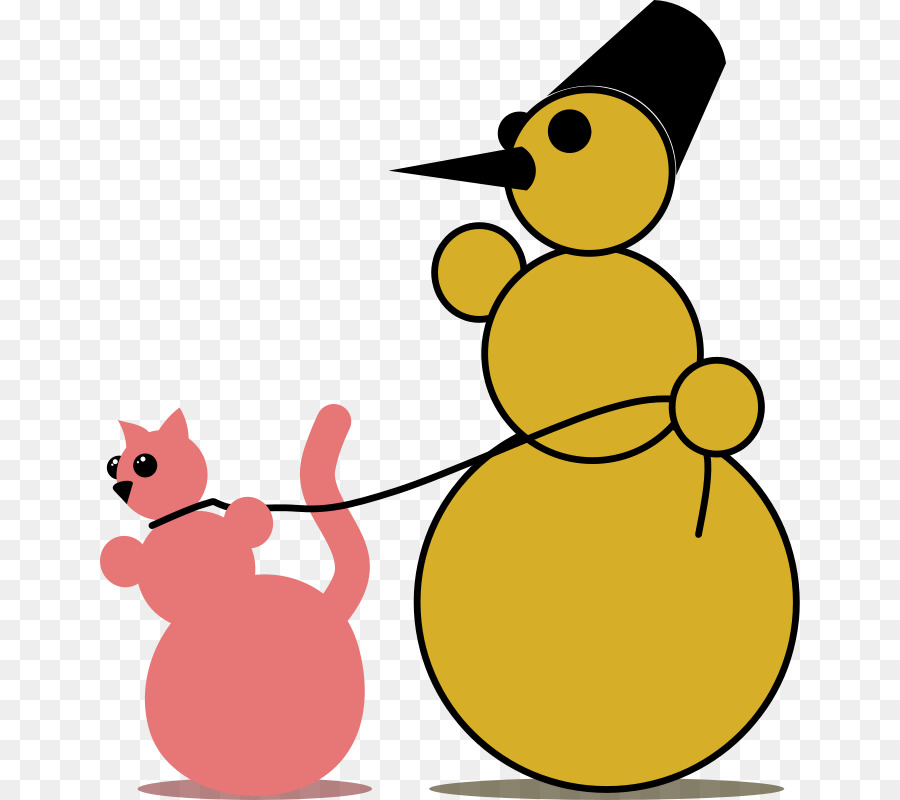Mèo Snowman Bản Đồ, Tấm Bưu Thiếp - tuyết vàng.