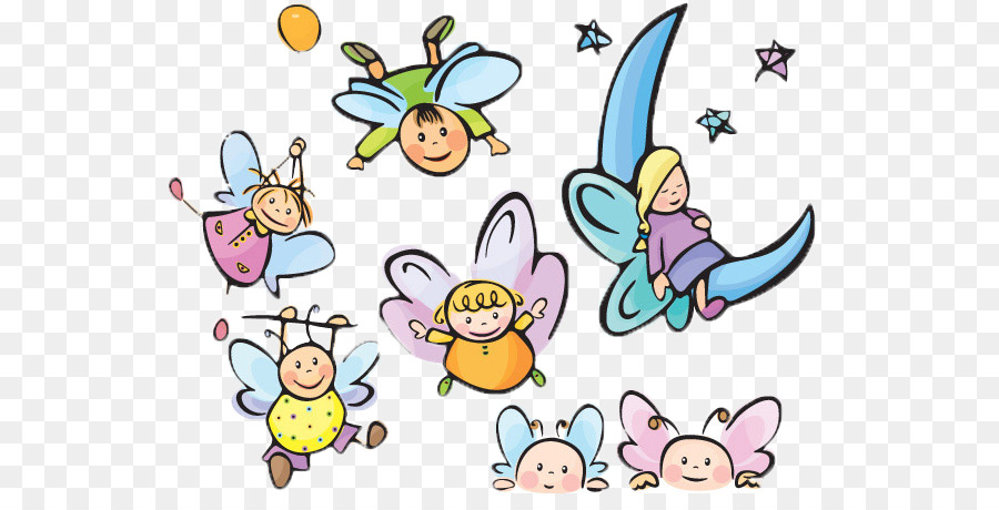 Cartoon Zeichnung Clip art - fliegende Kinder