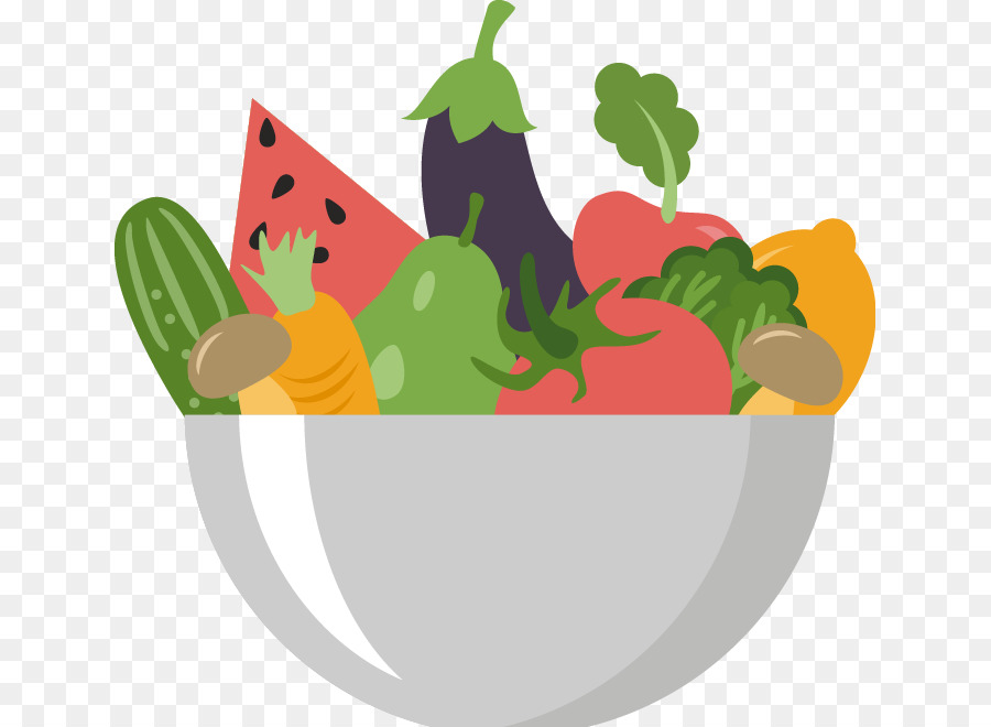 Obst-Salat-Gemüse-Auglis Clip-art - Hand bemalt Gemüse Muster