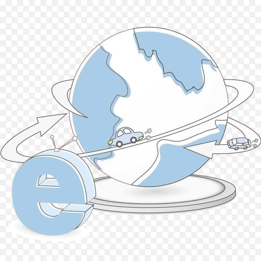 Freccia illustrazione Tecnica - Vettore Blu Freccia Terra