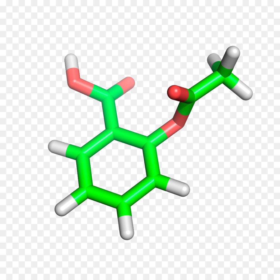 Aspirina Molecolare grafica farmaco Molecola di modellistica Molecolare - scienza e tecnologia