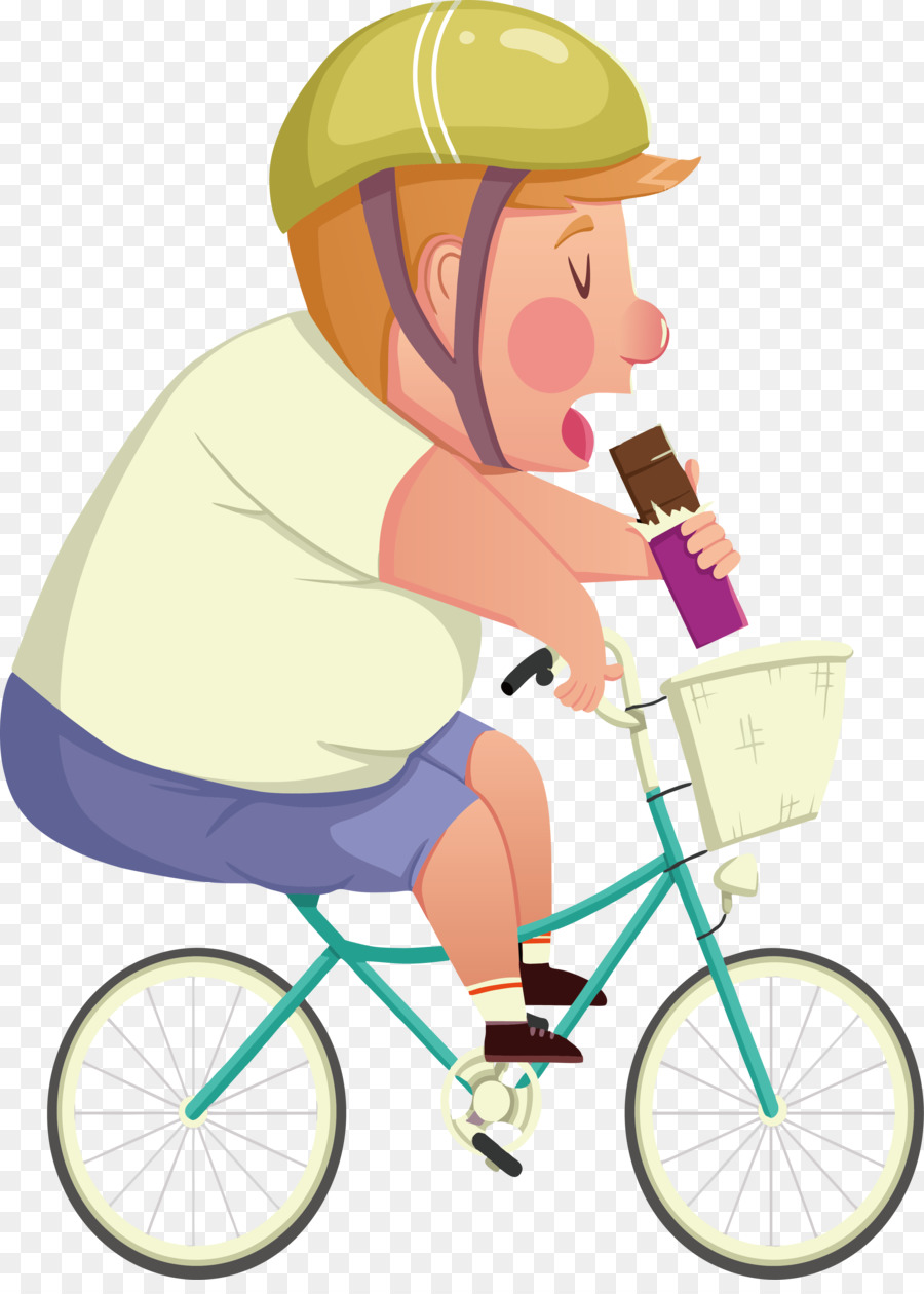 In bicicletta, Cartoon Clip art - a cavallo di un uomo