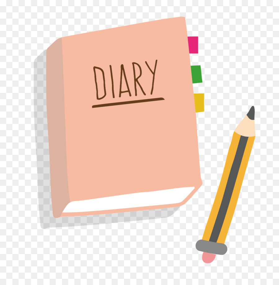 Diario di Clip art - Vettore di diario e penna