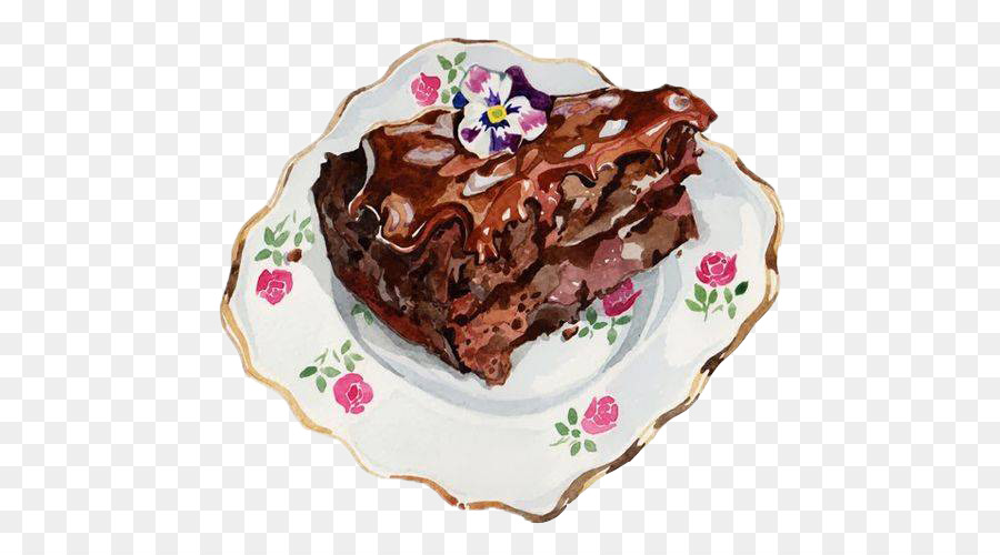Flourless chocolate cake torta di Mele Fondente di Pizza - disegno torta