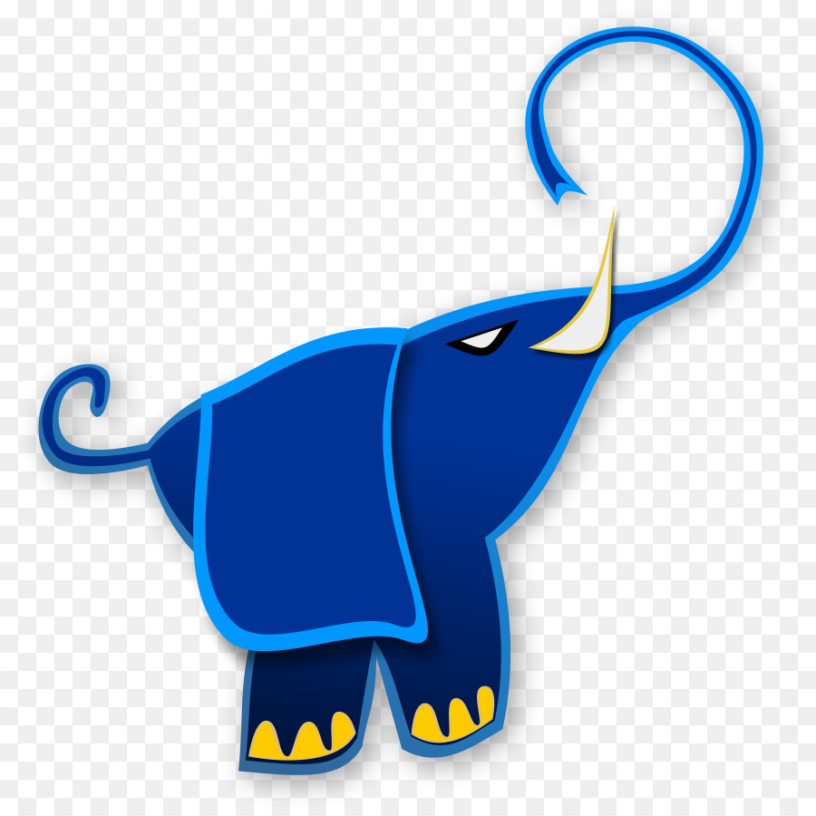Phi rừng voi Tê giác màu Xanh Clip nghệ thuật - Blu.