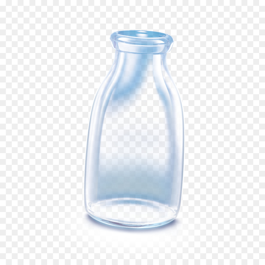 Latte di Vetro, Bottiglie di Acqua, la Trasparenza e la brillantezza - Trasparente bottiglia di vetro