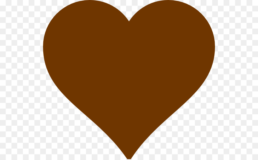 Trái tim Clip nghệ thuật - brown tim.