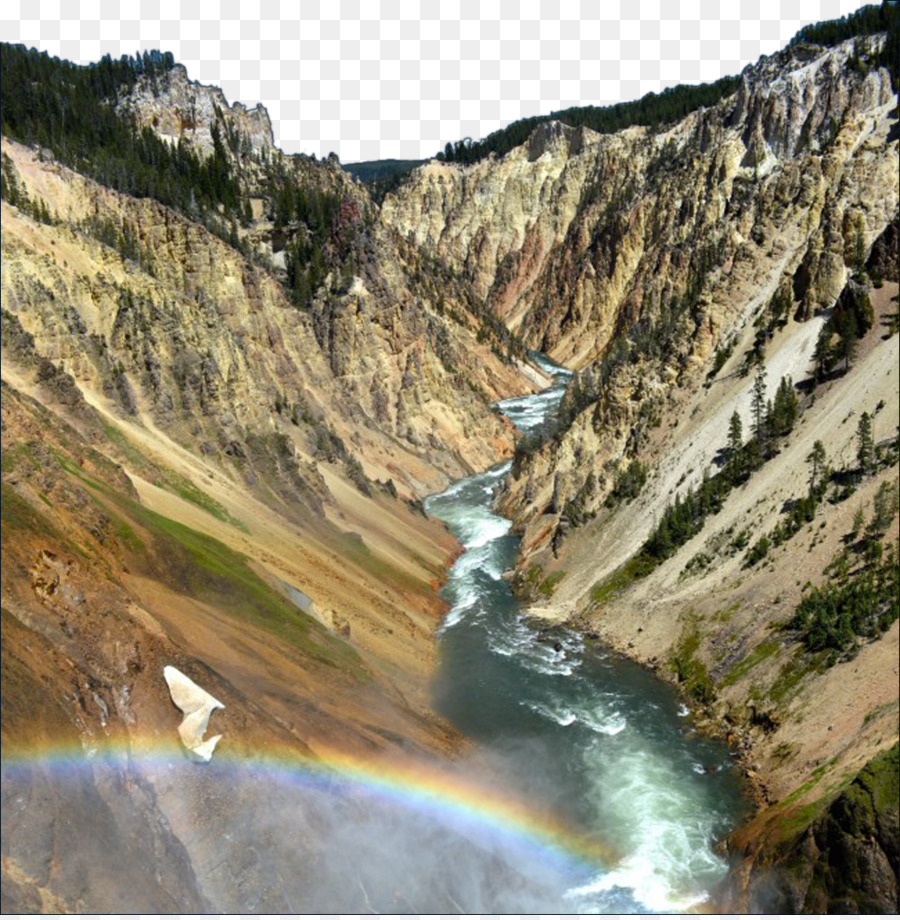 Superiore Yellowstone Cade il Lago Yellowstone, Grand Canyon di Yellowstone Vecchio Fedele Yellowstone Caldera - Acqua di valle