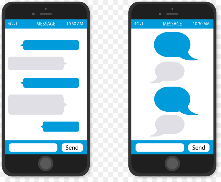 Smartphone telefono cellulare un Messaggio SMS messaggi di Testo - vettore cellulare