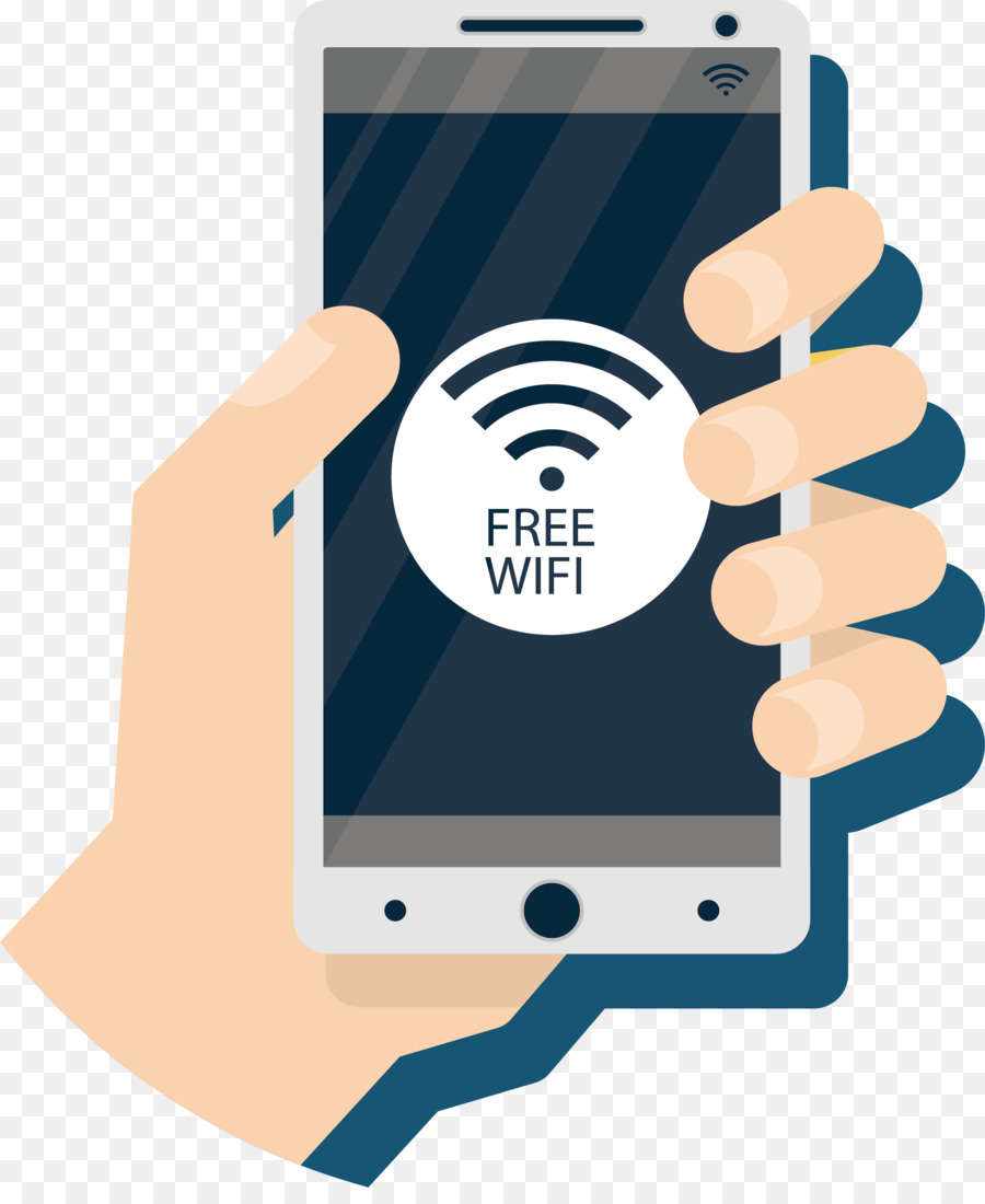 Telefon Wi-Fi Download - hält ein Handy